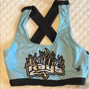 WildFire Rays Blue Sports Bra